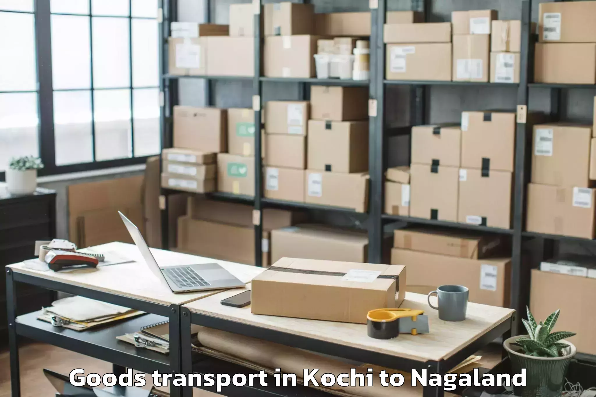 Affordable Kochi to Tamlu Goods Transport